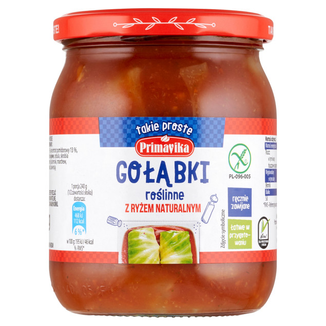 Gołąbki wegetariańskie z ryżem naturalnym Primavika 480 g