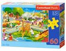 Puzzle 60 Układanka Zoo ZWIERZĘTA Safarii Żyrafa Słoń 5+ 60 Castorland
