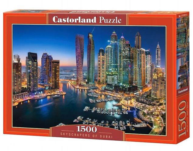 Puzzle 1500 Układanka Wieżowce DUBAJ Krajobraz Widok Miasto 9+ Castorland