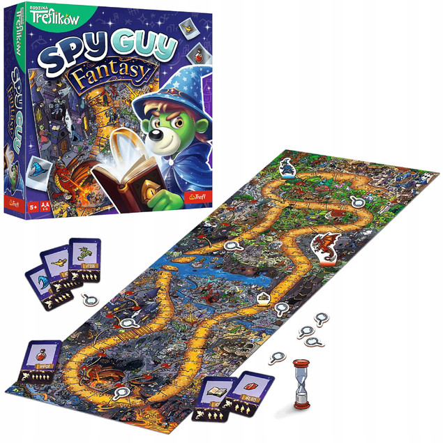 Spy Guy Fantasy Gra Rodzinna Planszowa Kooperacyjna Obserwacyjna 5+ Trefl