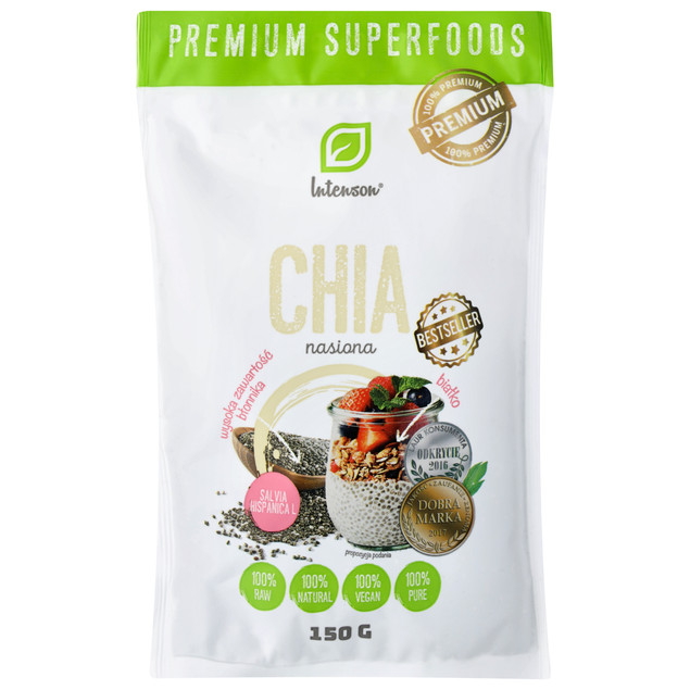 INTENSON Nasiona Chia - Szałwia hiszpańska, 150g