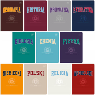 Zestaw zeszyty szkolne tematyczne INTERDRUK Hybrid
