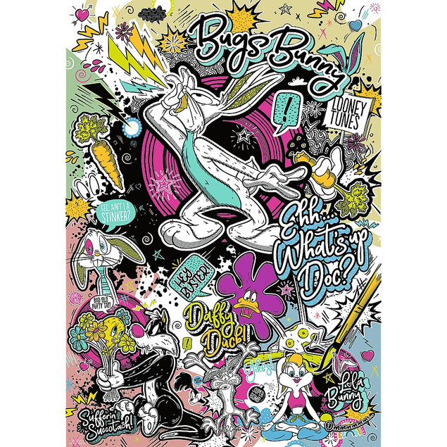 Puzzle Trefl 1000 elementów Looney Tunes Zwariowane melodie