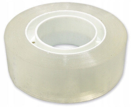 Schemat Taśma Klejąca Biurowa 18 mm x 18.3 m, Przezroczysta, Zestaw 8 sztuk