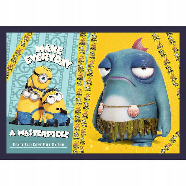 Puzzle Trefl 207 elementów Puzzle 4w1 Nowe przygody Minionków