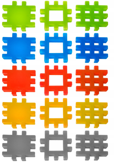 Klocki Konstrukcyjne WAFLE ADUSIE 90 el. KOSTKA 12M+ Mejpol 045758