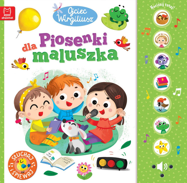 Książeczka grająca DŹWIĘKOWA Piosenki dla maluszka 0+ OJCIEC WIRGILIUSZ