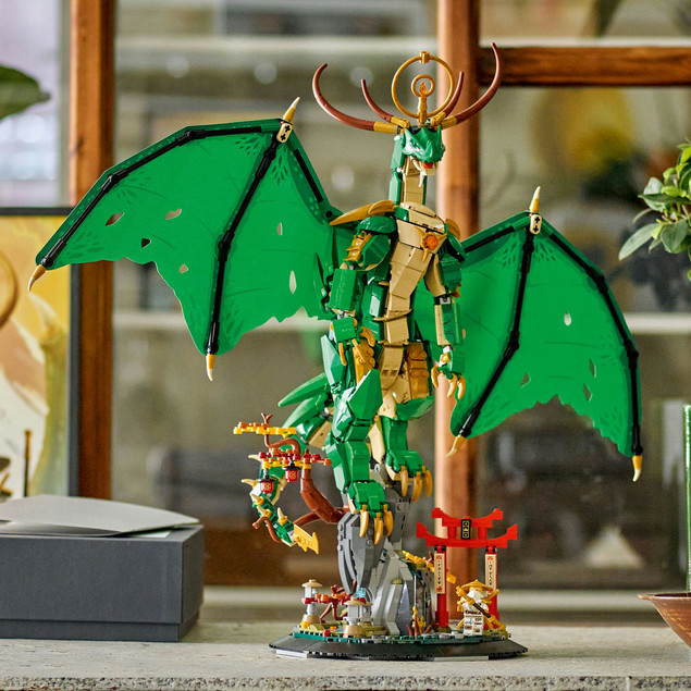 LEGO NINJAGO 71847 Smok Strażniczy – Kolekcjonerski Model Mistrza Wu