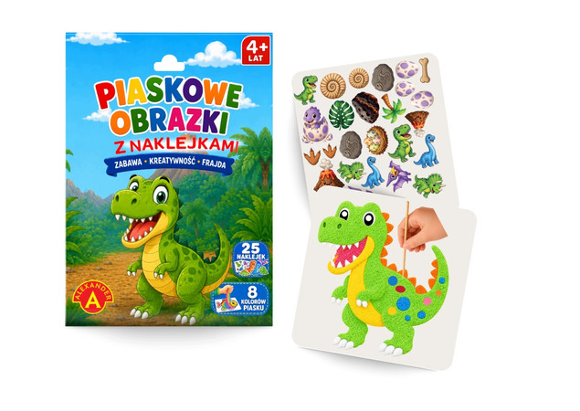 Piaskowy obrazek Dinozaur – Alexander