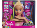 GŁOWA DO STYLIZACJI tęczowe włosy BARBIE Deluxe