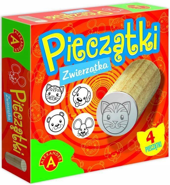 Pieczątki Dla Dzieci Zwierzątka Wersja Kieszonkowa 4SZT. 5+ Alexander 2354