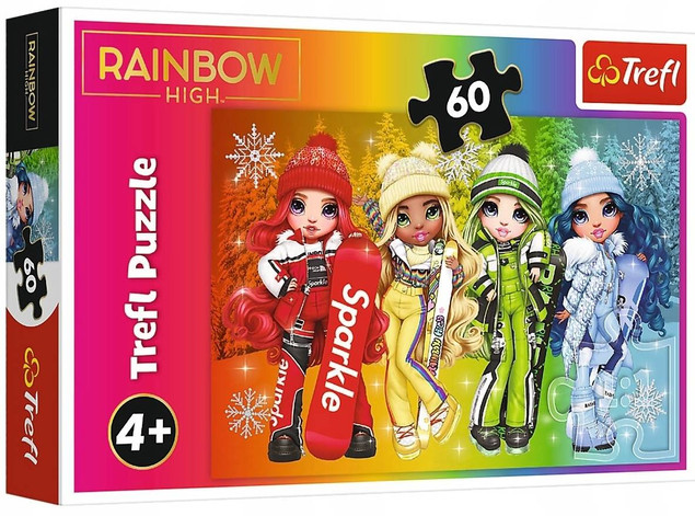 Puzzle 60 elementów. Rainbow High. Kolorowa tęcza | Trefl