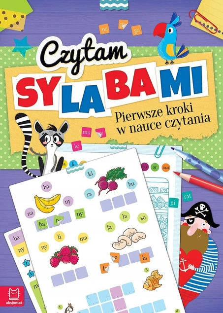 Czytam sylabami. Pierwsze kroki w nauce czytania + naklejki Renata Ziętara_1