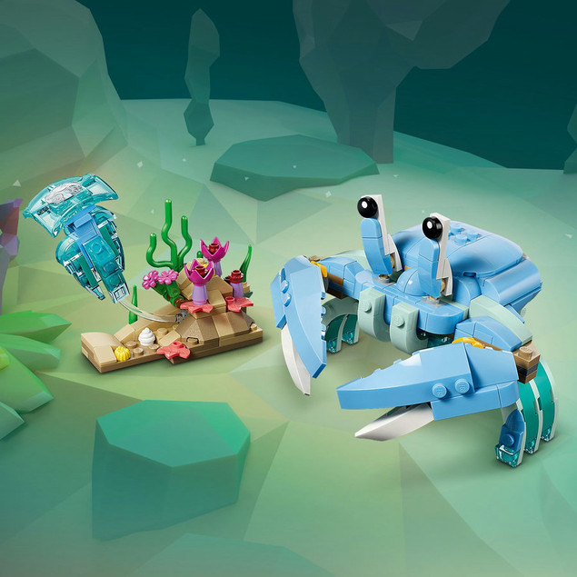 LEGO Creator 3 w 1 Zwierzęta Morskie: Piękny Delfin, Konik Morski, Krab 31385