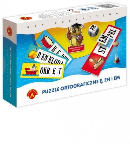 Zabawka Edukacyjna Puzzle Ortograficzne Ę, EN, EM