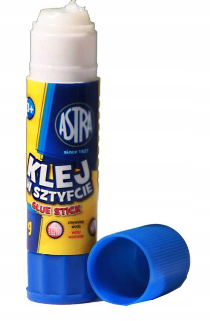 12x Klej Szkolny W Sztyfcie 21g Nie Brudzi Astra