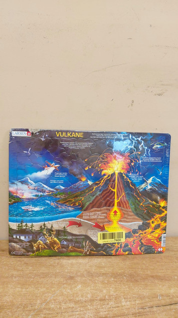Puzzle Larsen Układanka Wulkany 70 elementów Edukacyjne