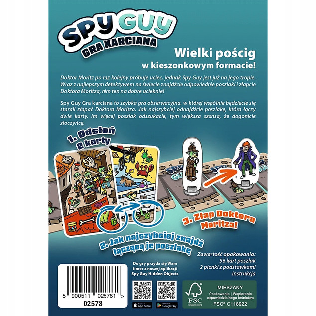 SPY GUY Gra Karciana Obserwacyjna Rodzinna 5+ Trefl