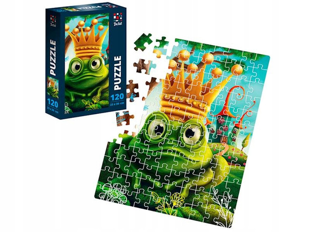 Puzzle Roter Kafer Żabi Książe 120 elementów z plakatem dla dzieci