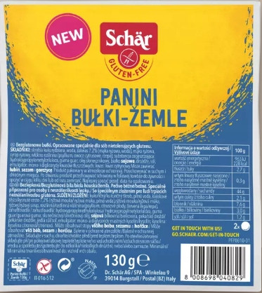 Bułki Panini Dr. Schär bezglutenowe 130 g