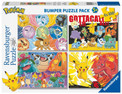 Ravensburger Puzzle 4x100 elementów Pokemon