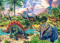 Puzzle Dinozaury Wulkan 120 elementów Castorland