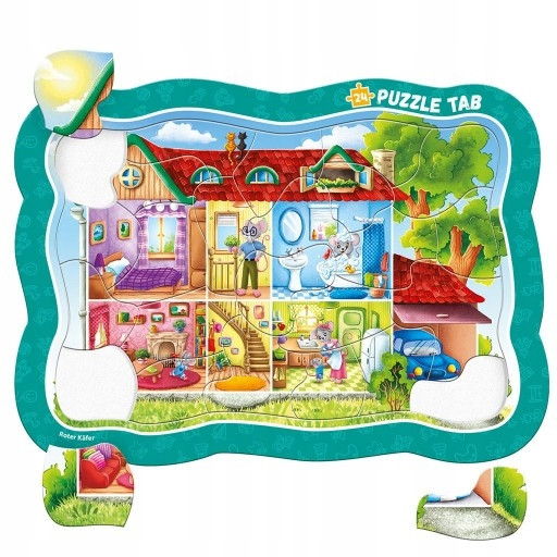 Puzzle Ramkowe Roter Käfer Mysi Domek – Edukacyjne dla Dzieci