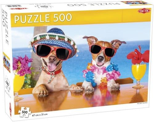 Tactic Puzzle 500 el. Psie Wakacje na Całego – Relaks dla Rodziny