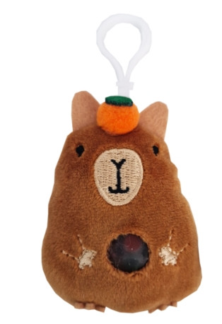 STNUX Brelok Kapibara Squishy Antystresowy z Kuleczkami