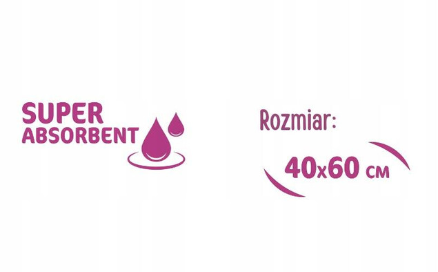 5x BOCIOLAND Podkład Podkłady Ochronne Higieniczne 40x60 Na Przewijak 50szt