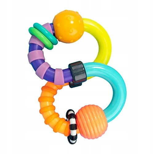Grzechotka Sassy Baby Twist-a-roo Gryzak Sensoryczny 3m+