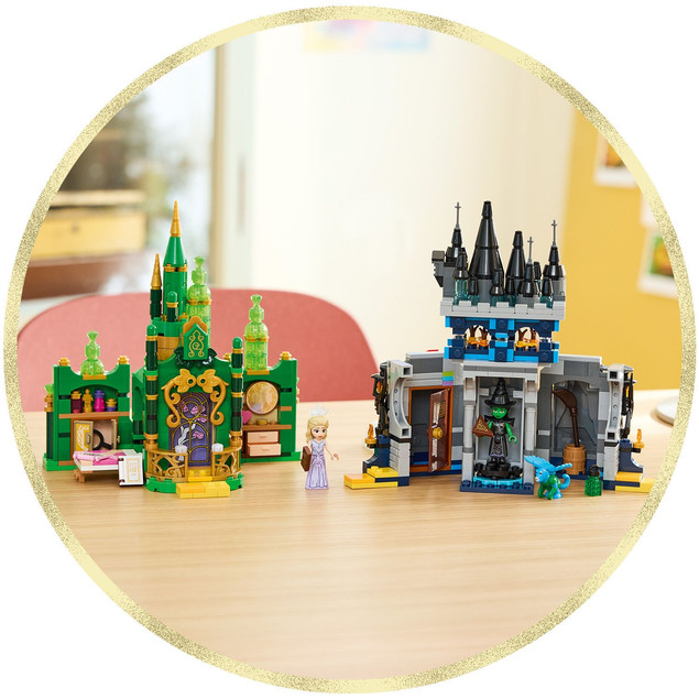 Klocki LEGO Wicked 75689 Emerald City & Kiamo Ko Castle Zamek – 860 El.