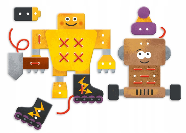 Roboty sznurowanka gra 00436 GRANNA