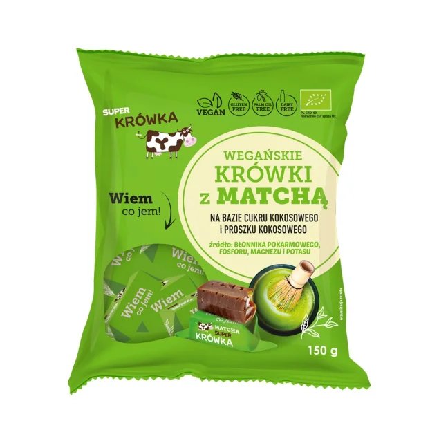 SUPER FUDGIO wege Krówki Bezmleczne z Matchą 150g