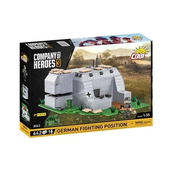 COBI 3043 Company of Heroes 3. Niemiecki punkt oporu. German fighting position 642 klocki