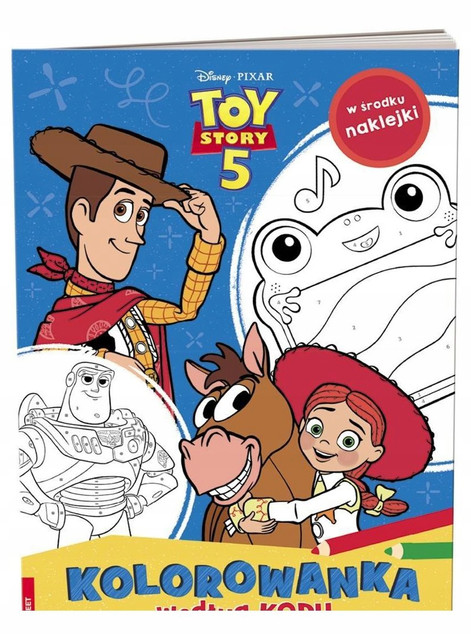 DISNEY TOY STORY 5. KOLOROWANKA WEDŁUG KODU [KSIĄŻKA]