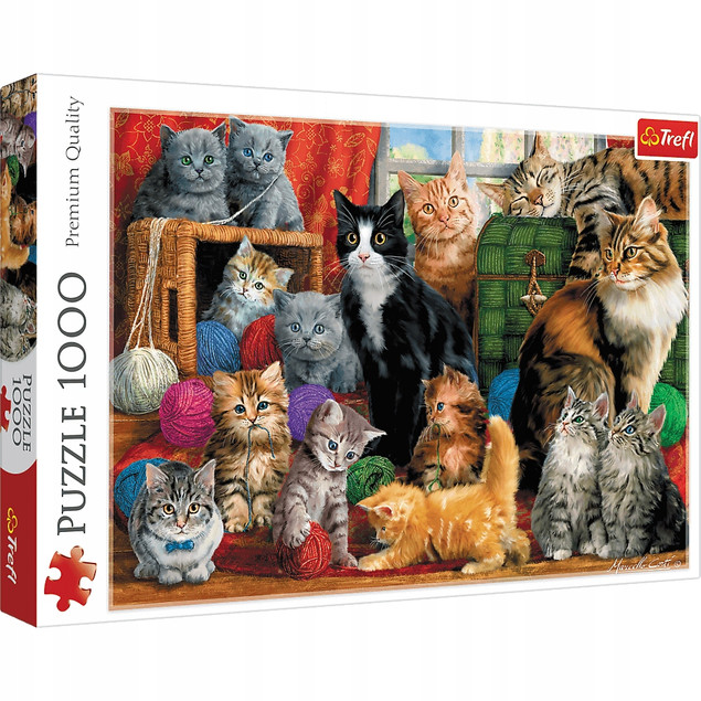Puzzle 1000 Kocie spotkanie Trefl 10555