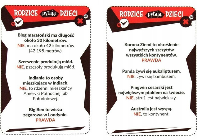 3w1 DZIECI KONTRA RODZICE Czego o Sobie Nie Wiecie Magia Świąt Prawda Fałsz