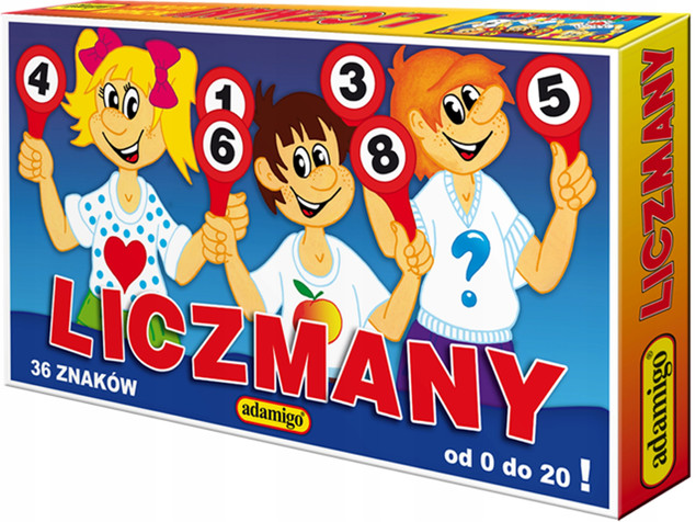 Gra Edukacyjna Liczmany – Nauka Cyferek 0–20 Układanka 5+ Adamigo