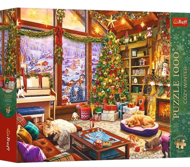 Puzzle Trefl 1000 Cozy Winter: Świąteczny wieczór TREFL