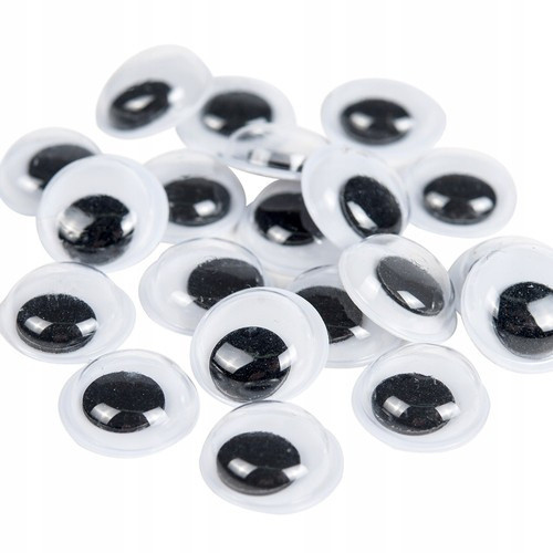 Astra oczy samoprzylepne 15mm oczka arlekina ruchome do maskotek