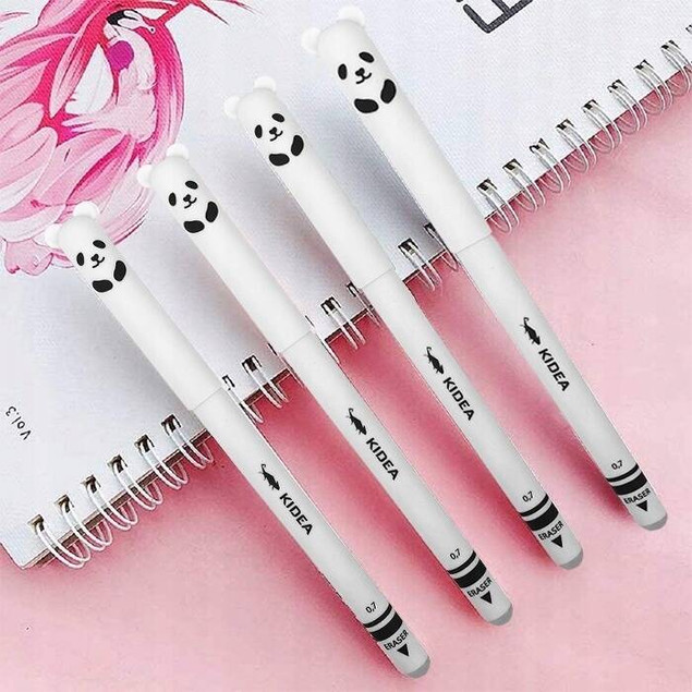 40x Długopisy Zmazywalne Ścieralne Z Gumką MISIE Kolorowe Kidea