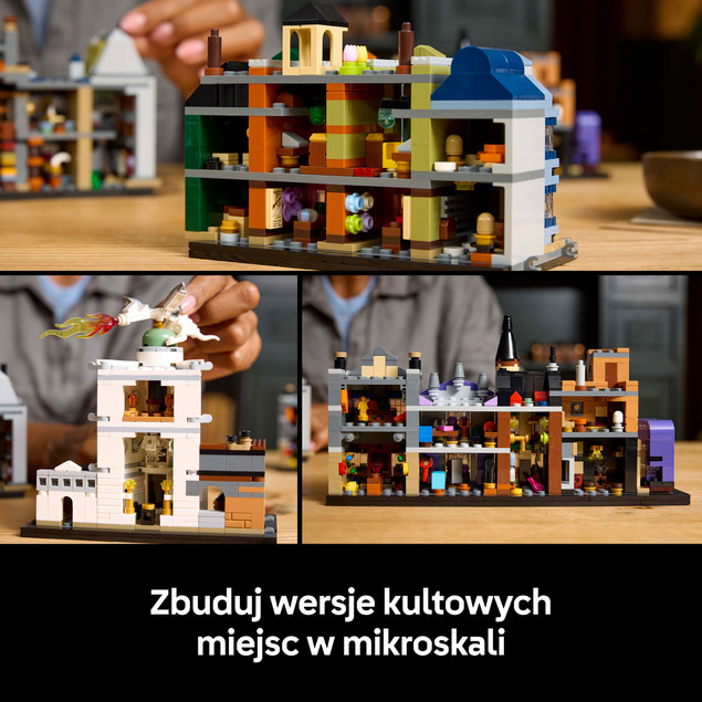 LEGO Harry Potter 76444 Sklepy na Ulicy Pokątnej Mikroskala Kolekcjonerska