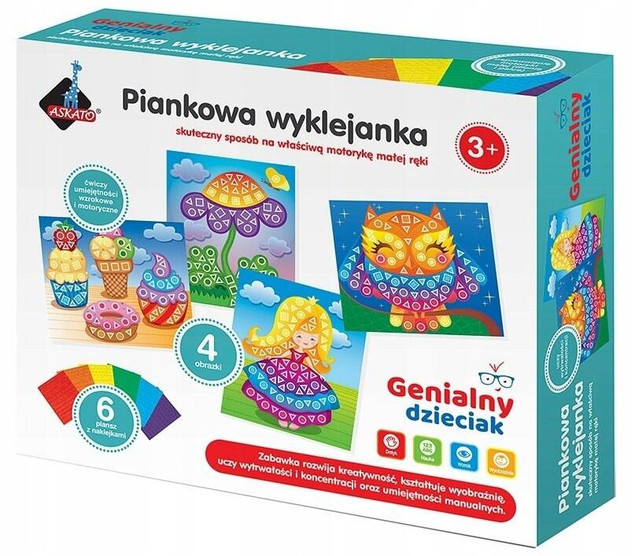 Wyklejanka Mozaika 700 elementów dla dziewczynki – Askato