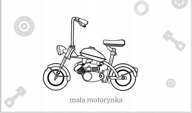 Maluszkowe malowanie. Motocykle