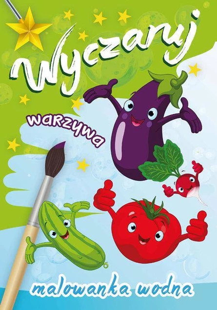 MALOWANKI KOLOROWANKI Z NAKLEJKAMI WYCZARUJ WARZYWA