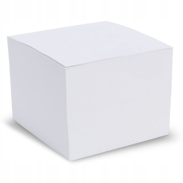 Kostka papierowa biała nieklejona Interdruk 85x85x35mm 350 karteczek