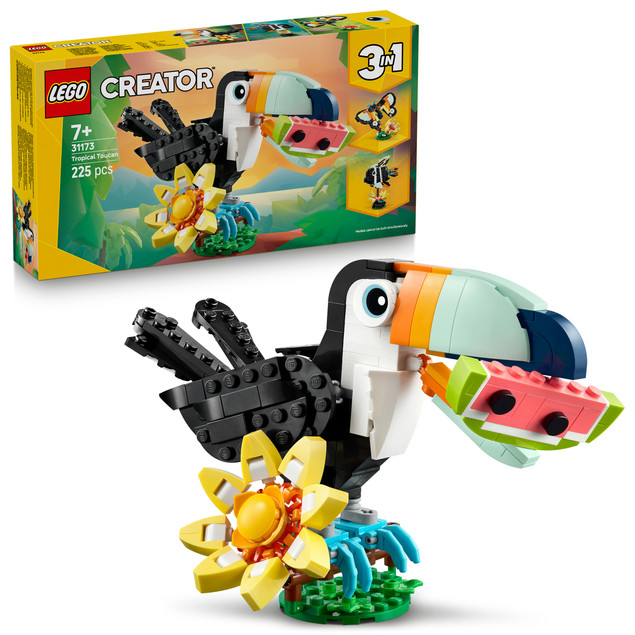 LEGO Creator 3 w 1 Dzikie Zwierzęta: Tropikalny Tukan 31173