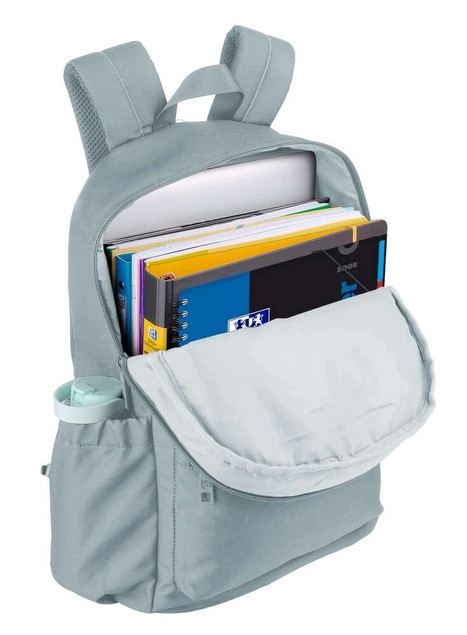 Plecak Szkolny Oxford B-You 21L Szaro-Srebrny | Laptop 16'' | Eko RPET