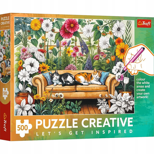 TREFL Puzzle 500 elementów Creative Kocia Oranżeria